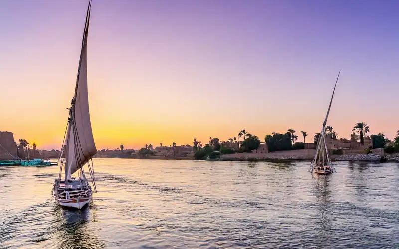 Paysage du Nil à Louxor